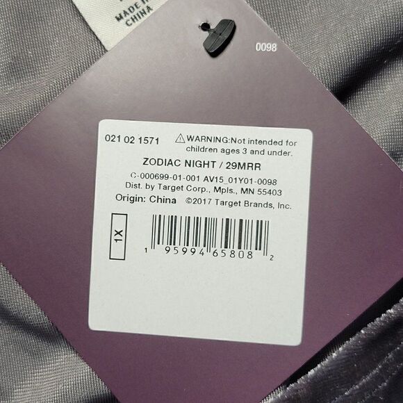 Ava & Viv Grey Velvet Long Sleeve Bodysuit Sz 1X - Picture 7 of 8